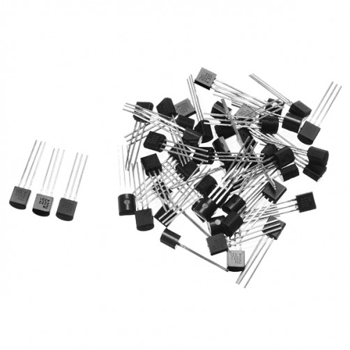 50Pcs TO-92 30V 0.6A 2N2222A Triode Transistor