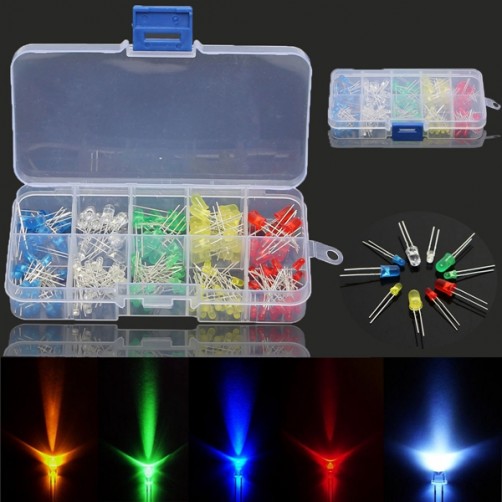 3 x 375pcs Each Box 3MM 5MM LED Light Emitting Diode