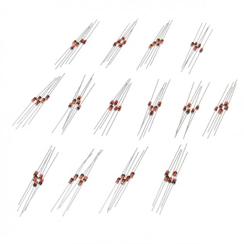 140pcs 14 Values 1/2W 0.5W 3.3-30V Regulator Zener Diode