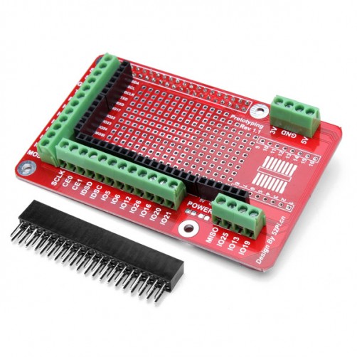 Prototyping Expansion Shield Board For Raspberry Pi